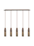 Brooks Slim Linear Pendant 5 Light